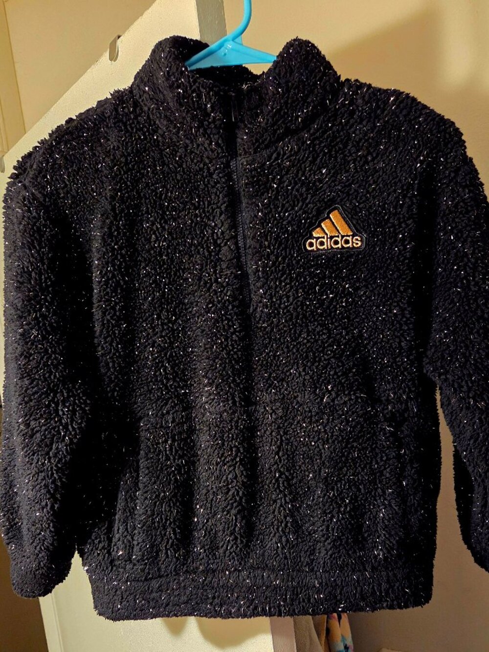 Girls Adidas fleece sparkly size small 7/8